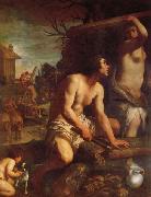 Guido Reni The Building of Noah's Ark Spain oil painting artist